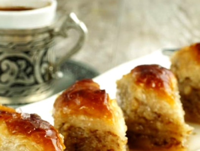 Baklava and Turkish Coffee - Kurban Bayram Festival