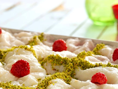Turkish Dessert Güllaç - Ramazan Bayram Festival